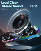 G11 Computer Speakers for Desktop, Touch Lights PC Speakers with Surge Clear Sound, USB C/USB Powered for Computer Desktop PC Laptop Monitor